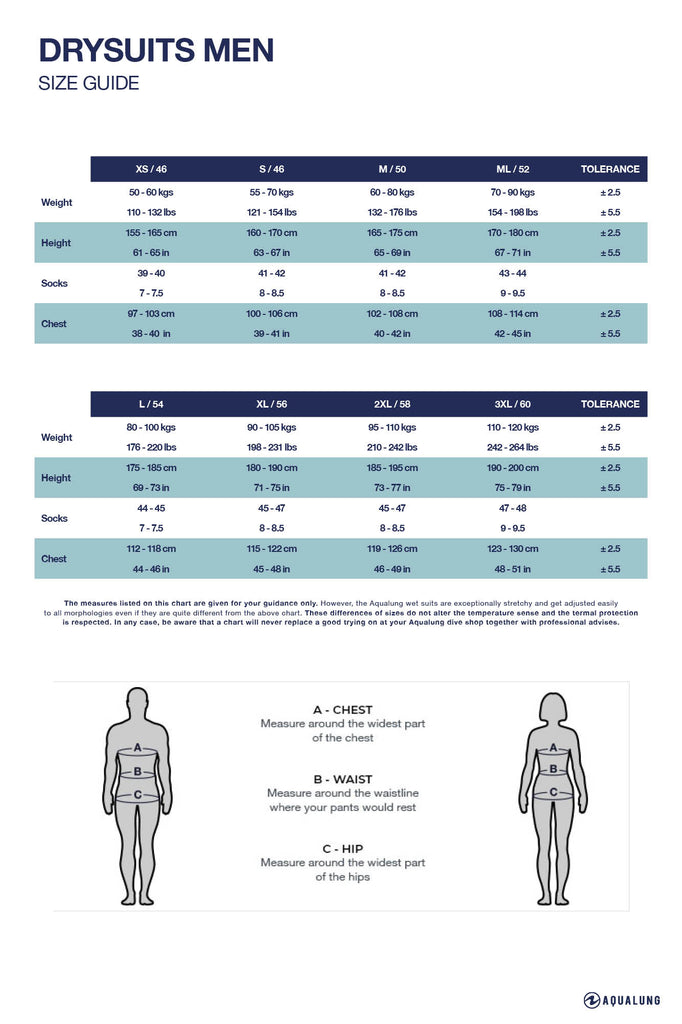 AQUALUNG BLIZZARD PRO SLIM FIT - DRYSUIT AQUALUNG