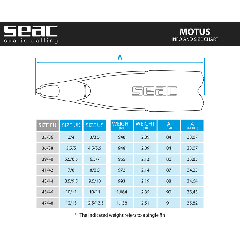 SEAC FREEDIVING FINS MOTUS CAMO BROWN SEAC