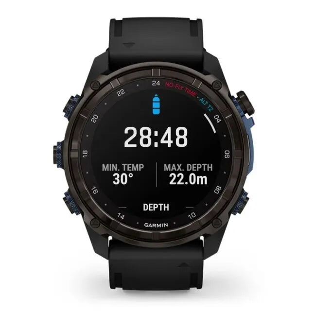 Garmin Descent MK3i  Carbon Gray DLC Titanium with Black Silicone Band- 51 mm GARMIN