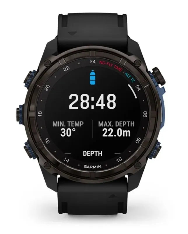 Garmin Descent MK3i  Carbon Gray DLC Titanium with Black Silicone Band- 51 mm GARMIN